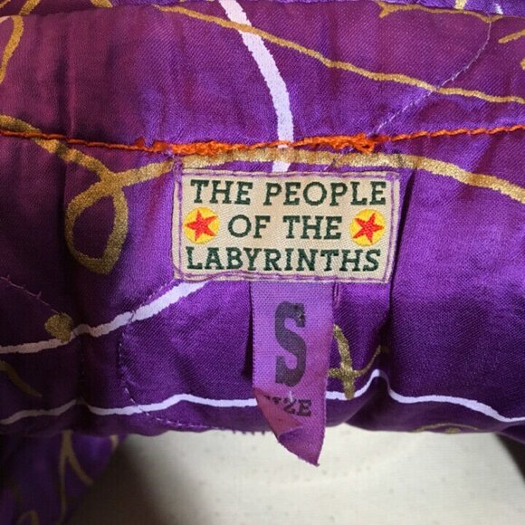 The People of the Labyrinths Blue Cotton Jacket - Picture 11 of 12